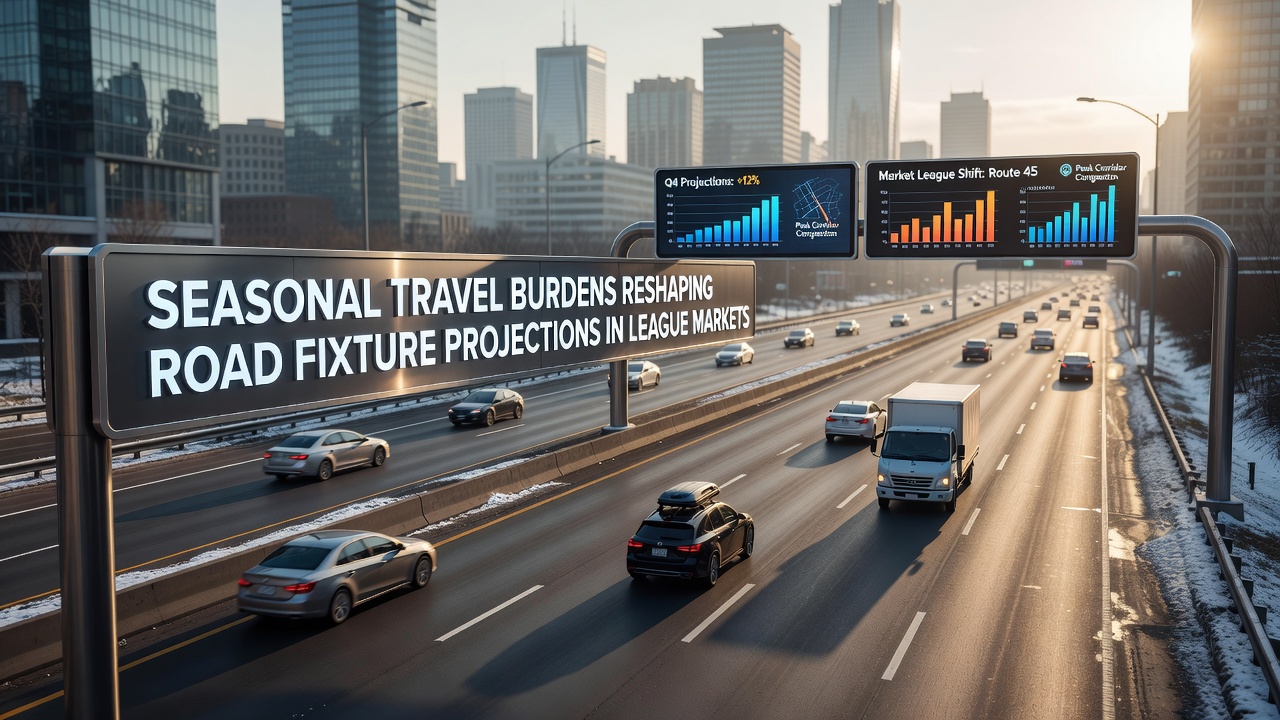 Analysts reviewing updated fixture projections influenced by seasonal travel data