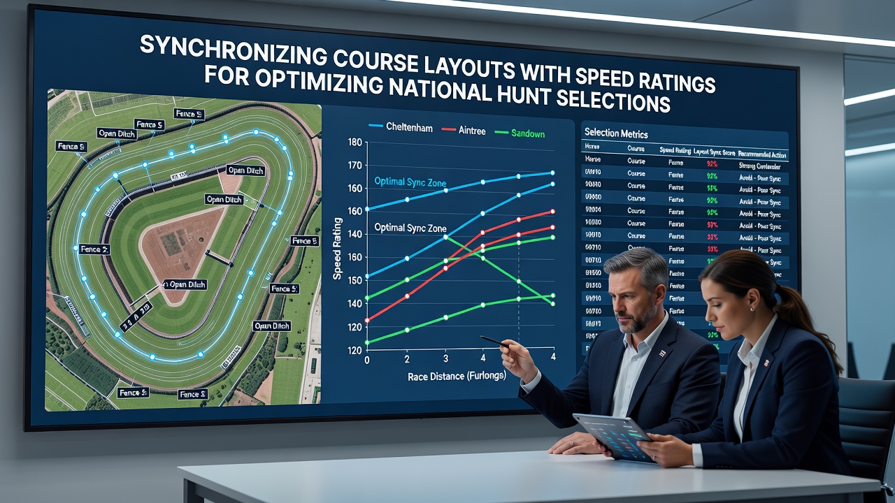 Speed rating chart comparing adjusted figures across different National Hunt venues